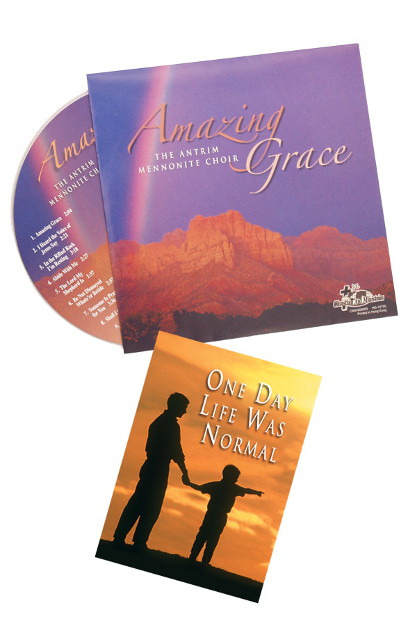 Amazing Grace CD in envelope with tract