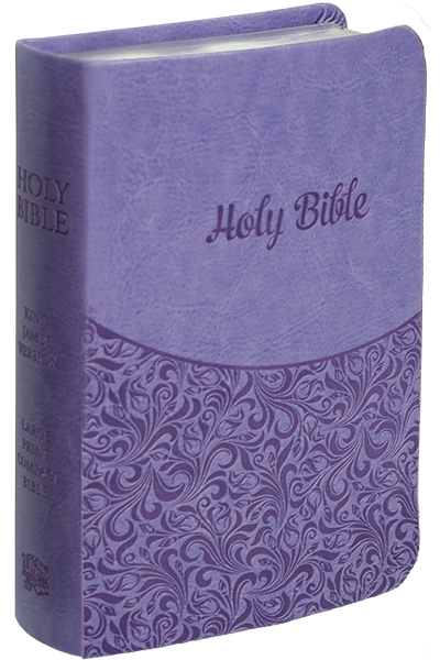 Purple Simulated Leather Bible